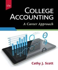 College Accounting: A Career Approach with QuickBooks Online - GOOD