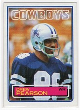 1983 Topps Football - Drew Pearson #51 Dallas Cowboys HOF