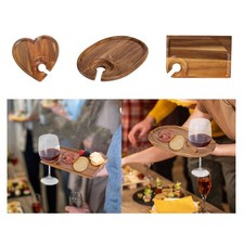 Assiette d'apéritif Plateau de service de collation portable pour