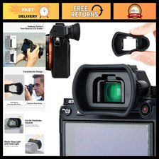 Soft Silicone Camera Viewfinder Eyecup - Eyepiece Eyeshade for Sony A7 Series, E