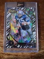 2024 Panini Select - Calvin Hill #215 Zebra Prizm Club Level Case Hit Cowboys