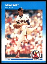 Mike Witt 1987 Fleer #95 California Angels MLB READ FREE SHIPPING AutographDen