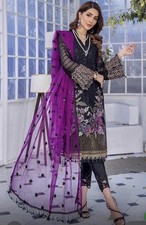 pakistani 3 Piece embroidered suit For Women s Size Large