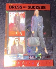 2025 Dress for Success Red Ice Hologram Caitlin Clark #62 Indiana Fever WNBA