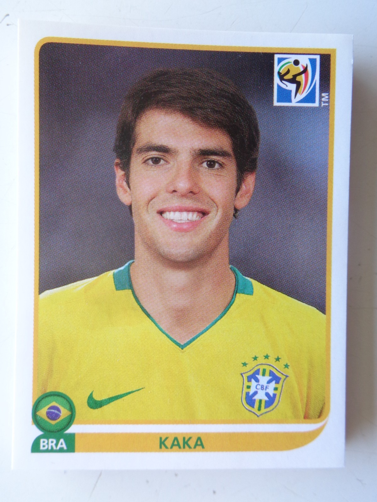 Panini South Africa 2010 World Cup Sticker NO # KAKA Brazil Coca Cola