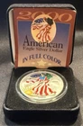 2000 Silver American Eagle 1 oz Coin Colorized Obverse W/ Colored Year
