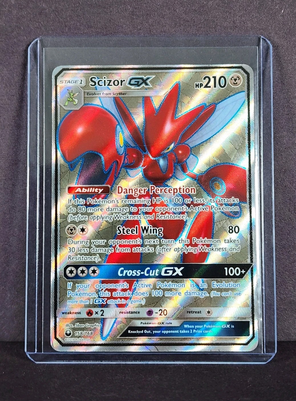 Scizor GX 158/168 Full Art Celestial Storm *NEAR MINT* - FAST SHIP - Pokemon TCG
