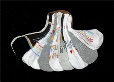 10 Pk RAE DUNN Varied Designs Words Pride Love Wins Wm's Ankle Socks 5-10 NWT
