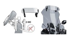 Puig 6375W Clip-On Visor - 315mm - Clear