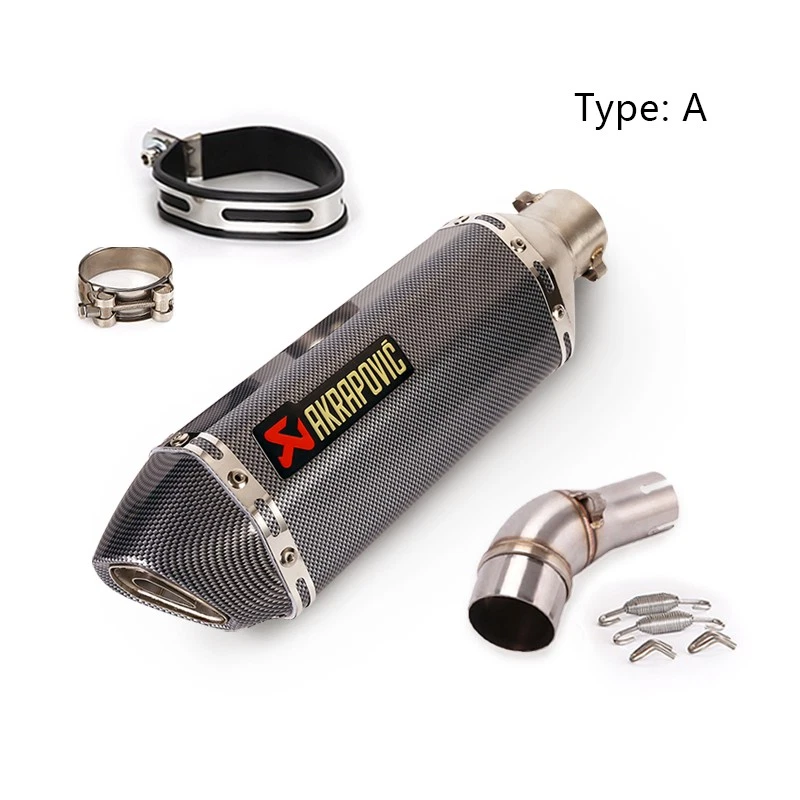 For Yamaha YZF R3 R25 MT-03 2014-2025 Exhaust System Mid Pipe Muffler Tips 51mm - Image 4 of 4