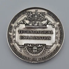 Silver City And Guilds of London Technological Examination Medal 1939