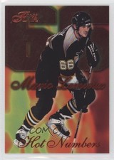 1996-97 Flair Hot Numbers Mario Lemieux #7 HOF 07r2