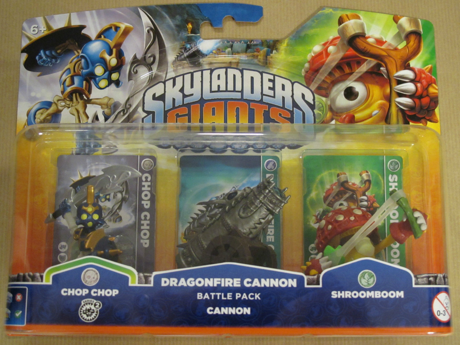 Skylanders Dragonfire Cannon Battle Pack Chop Chop + Cannon + Shroomboom WII PS3