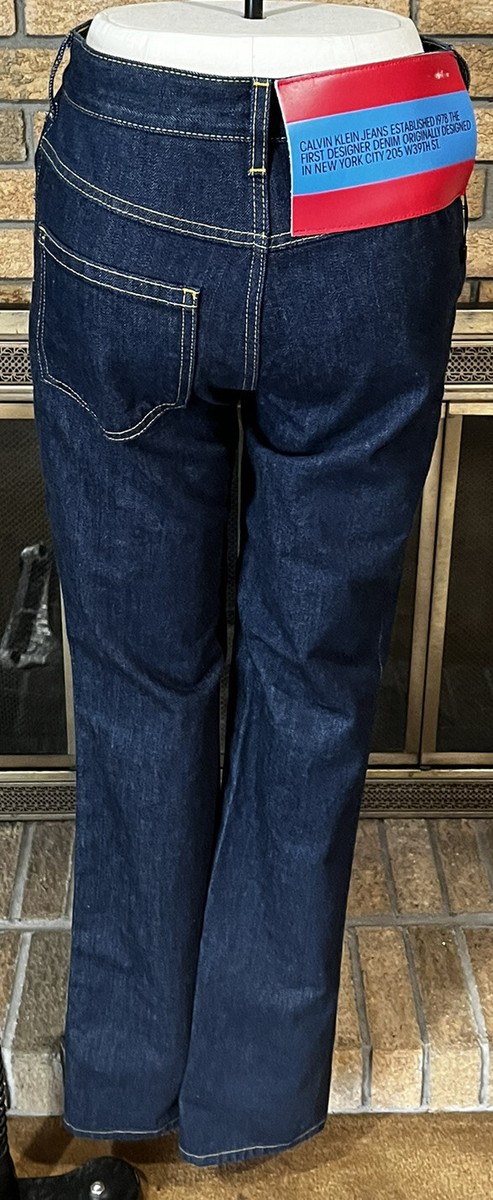 Calvin Klein 205w39nyc Mid Rise Dark Blue Straight Leg Jeans Calvin Klein 205w39nyc Mid Rise Dark Blue Straight Leg Jeans