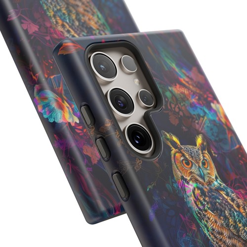 Ethereal Blue Owl Bird Abstract Phone Case for iPhone, Samsung Galaxy, Pixel - 第 89/173 張圖片