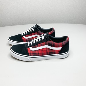 Vans Masculino Tamanho 12 Ward Preto E Xadrez Com Cadarço Tênis-estilo uniforme escolar | eBay