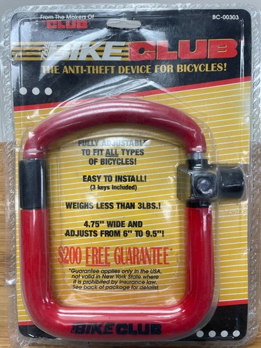 Dispositivo antirrobo The BIKE CLUB para bloqueo de bicicletas #BC-00303 nuevo - Imagen 1 de 5