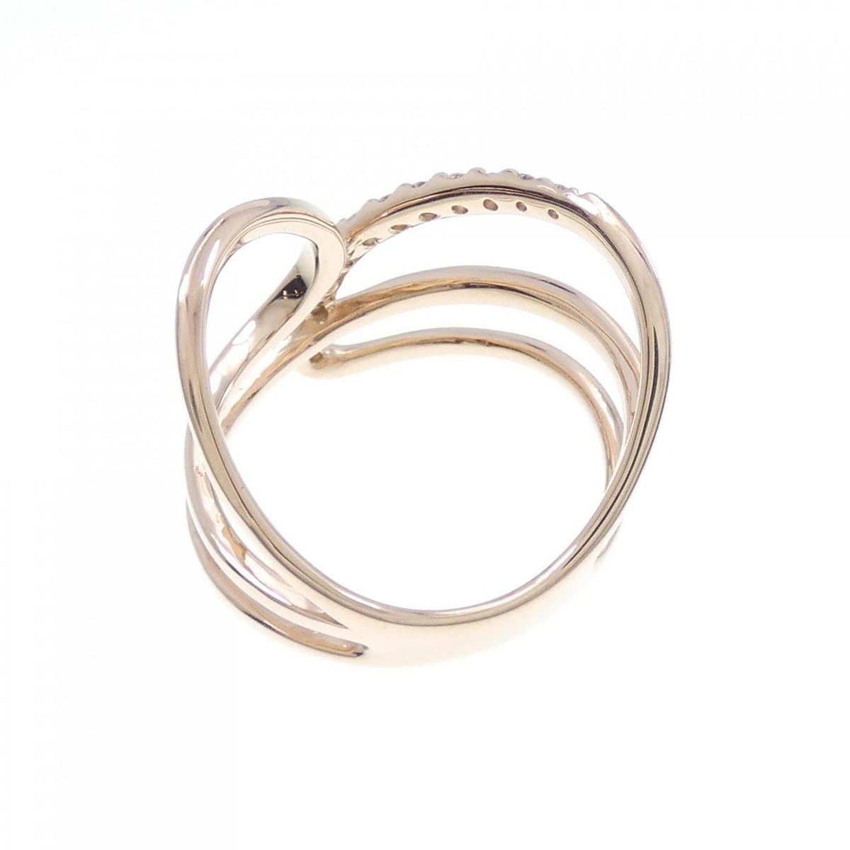 Authentic K18PG Diamond Ring 0.25CT #270-003-896-0526 | eBay Authentic K18PG Diamond Ring 0.25CT #270-003-896-0526 | eBay