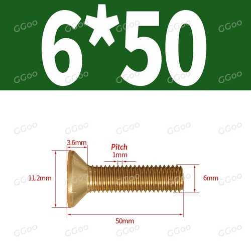 PHILLIPS MACHINE SCREWS COUNTERSUNK FLAT HEAD BOLTS M2 M2.5 M3 M4 M5 M6 M8 BRASS - Picture 54 of 65