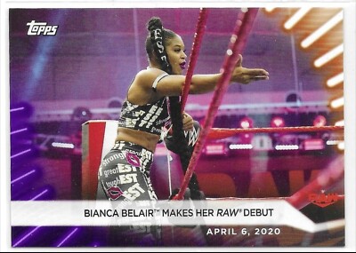 2021 Topps WWE Women's Division Purple Bianca Belair Card /99