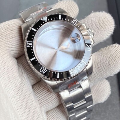 NH35 Watch Modification Parts 40mm Sub Sapphire 20ATM Watch Case For NH34 NH35