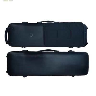 high quality4/4 strong Carbon Fiber violin Case Hygrometer Password lock bag