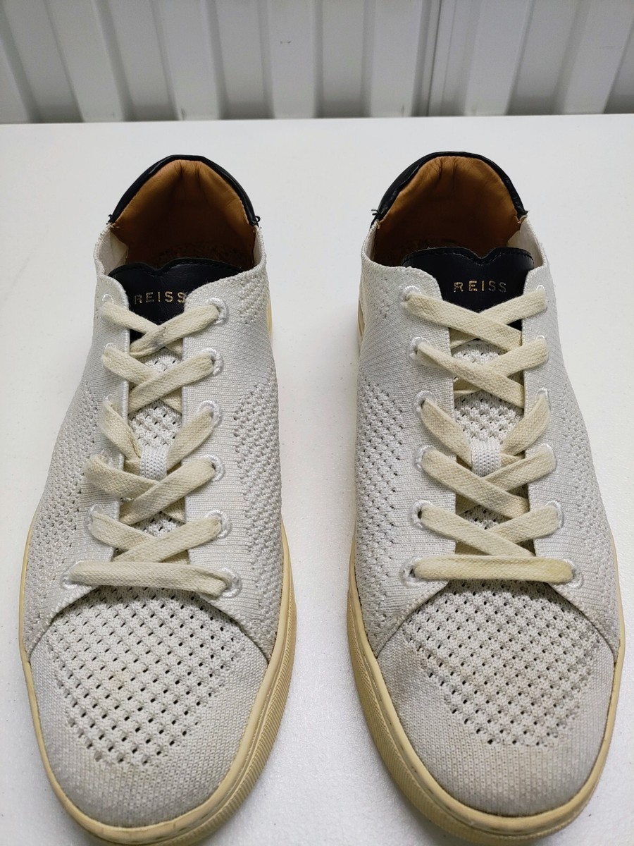 Reiss Brackley Sneakers White Knitted Men display picture 1