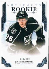 2017-18 ARTIFACTS JONNY BRODZINSKI ROOKIE 640/999 LOS ANGELES KINGS #163