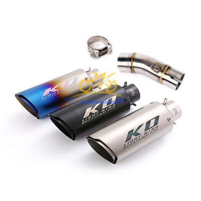For Kawasaki Ninja 400 Z400 2017-2023 Exhaust Pipe Slip On 51mm Mufflers Escape