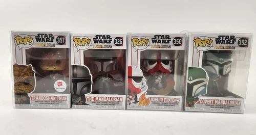 Funko Pop Trandoshan Thug 357 Mandalorian 326 Stormtrooper 350 Mandalorian 352