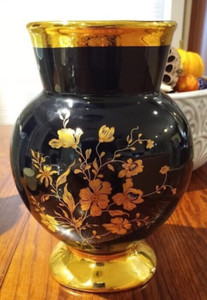 Limoges CASTEL France 22k Gold Vase | eBay