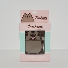 Pusheen Cat Earbud Case Cover for 1st  2nd Gen AirPods with Carabiner Clip