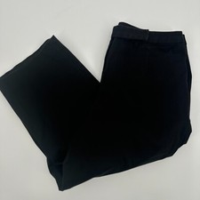 Pendleton Pants Womens Size 12 Black Casual Flat Front Straight Leg Regular Fit