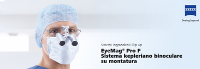 ZEISS - EyeMag Pro F system - prismatic system on titanium frame
