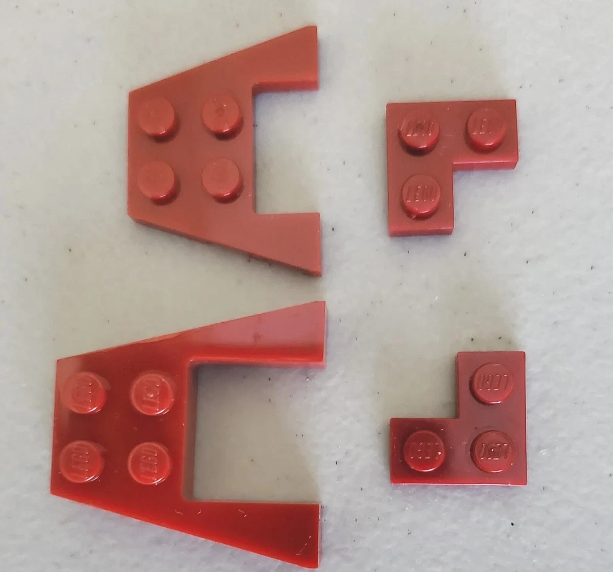 Lego lot of 4 Various Maroon Red Parts Bricks 43719 48183 2420