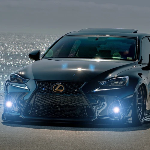 2x Direct Fit JDM Projector White LED Fog Light Kit For 14-16 Lexus IS F-Sport - Picture 4 of 4