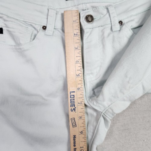 Kancan Jeans Women Junior Size 5/26 Mint Green Low Rise Skinny Tapered Zip Ankle - Picture 7 of 15