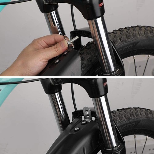 2pcs Mountain Bike Cycling MTB Mudguard Mud Guard Bicycle Fender Front Rear Tyre - Picture 9 of 15