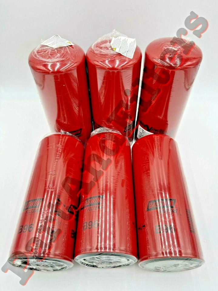 Filtro de aceite Baldwin B96 reemplaza Cummins 3313287 (paquete de 6) Foto 2 de 2