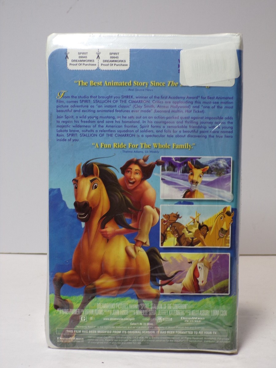 Spirit Stallion of the Cimarron 2002 VHS Dreamworks Studios Sealed