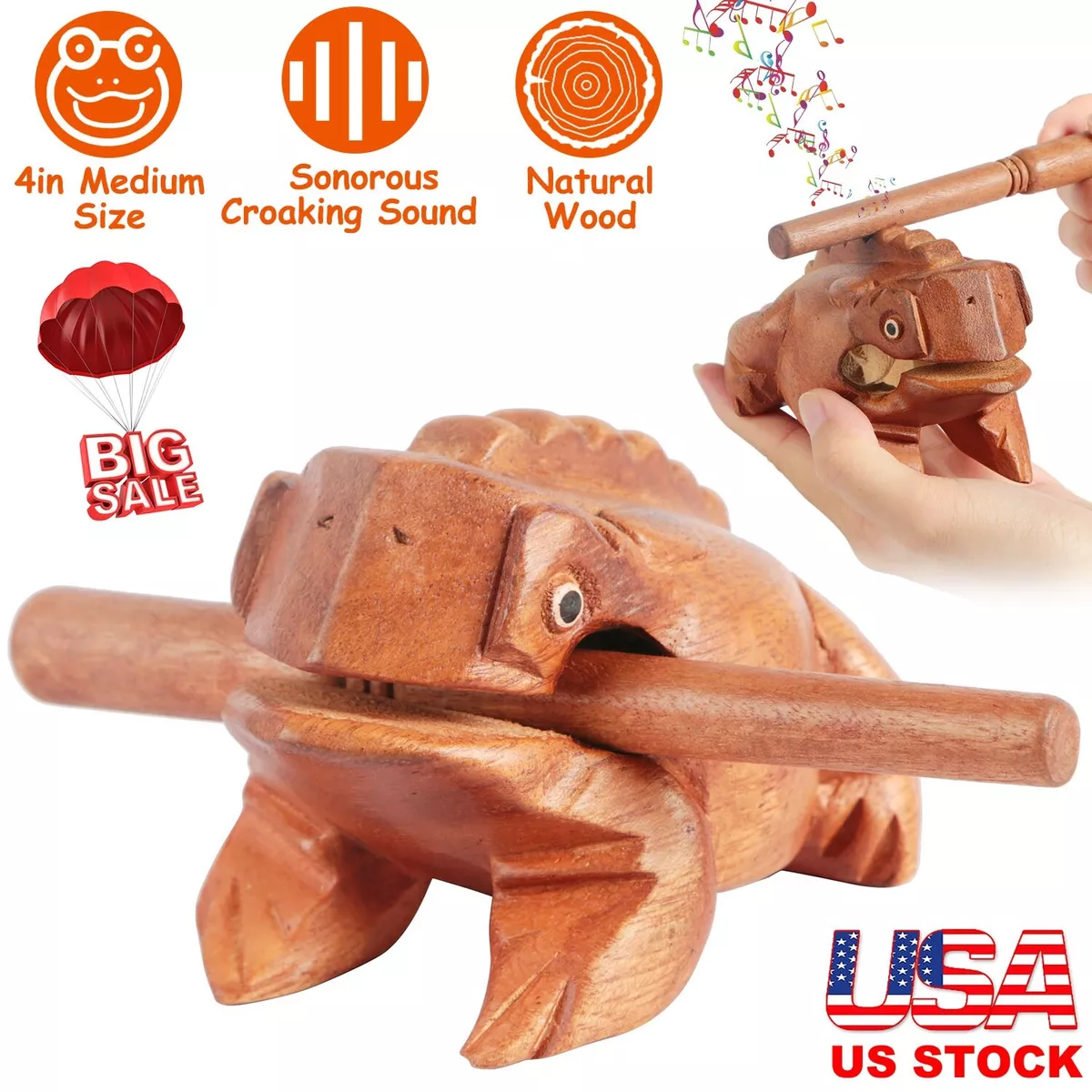 Wooden frog sound online