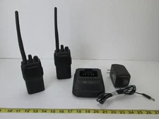 Pair of Vertex Standard VHF Two Way Radios with Charger Working Set SKU A