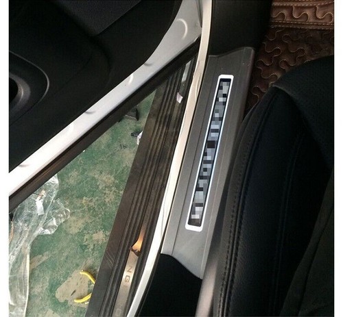 4Pcs Fits for 2013-2021 Range Rover LED Door Sill Trim Stuff Plate Guard Covers - Picture 5 of 9