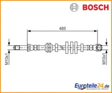 Brake Hose Bosch 1987481568 for Audi Q5 Q5 Van