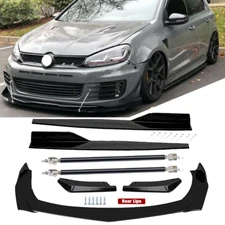 Front Rear Bumper Lip Spoiler Splitter Body Kit Side Skirt For Volkswagen Jetta