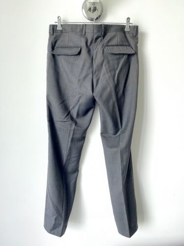 Pantalones de lana a medida HAUTE raros para hombre hechos en Italia - Imagen 4 de 11
