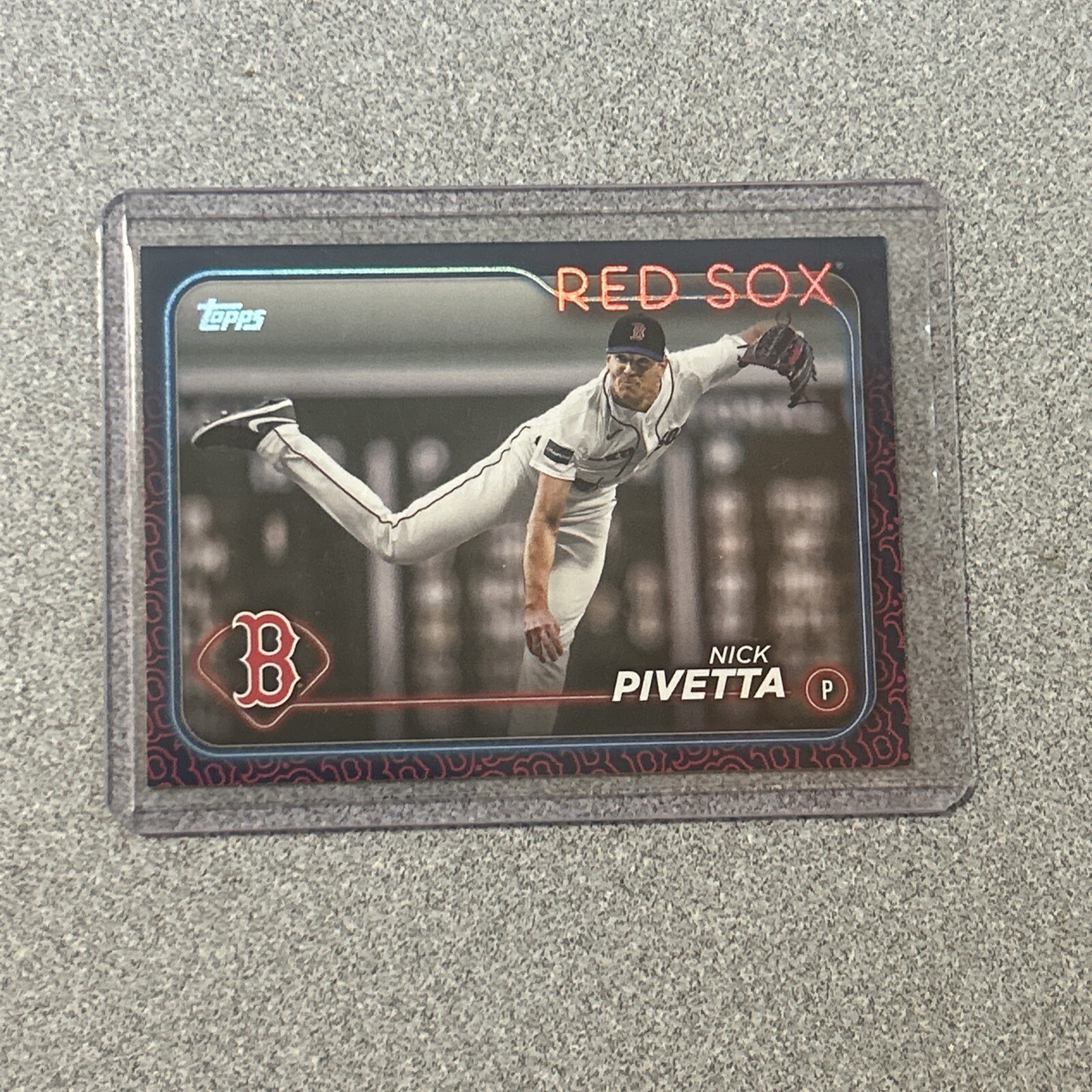 NICK PIVETTA 2024 Topps Team Color Border Parallel #17 Boston Red Sox