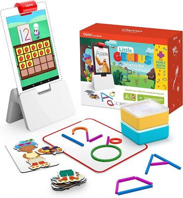 Osmo - Little Genius Starter Kit for Fire Tablet + Early Math Adventure - Valent