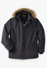KING SIZE MEN'S ARCTIC DOWN PARKA, SIZE 6XL BIG, (ID#5453865-C13)