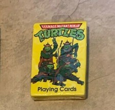 Vintage 1993 Teenage Mutant Ninja Turtles Deck Playing Cards NEW Factory Sealed